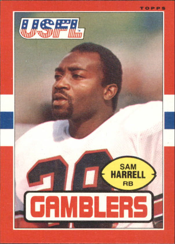 1985 Topps USFL #43 Sam Harrell