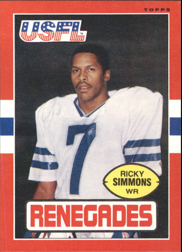 1985 Topps USFL #103 Ricky Simmons