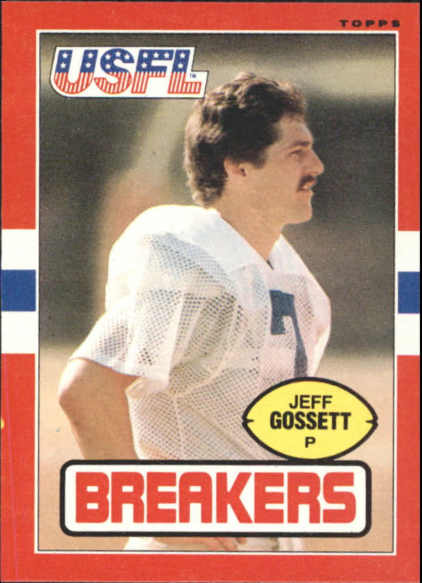 1985 Topps USFL #106 Jeff Gossett