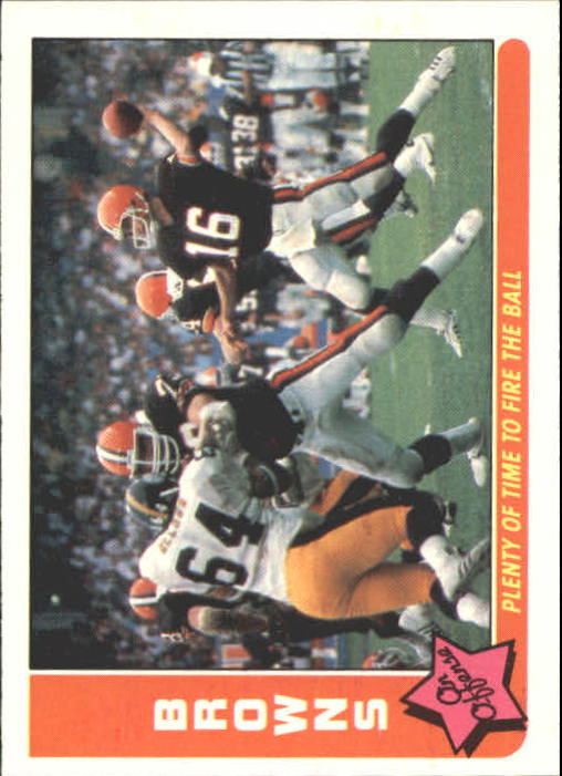 1985 Fleer Team Action #13 Cleveland Browns
