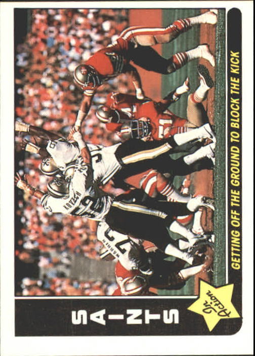1985 Fleer Team Action #54 New Orleans Saints