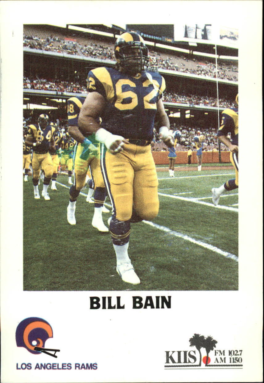 1985 Police Raiders/Rams #16 Bill Bain - . Oversized. - NM-MT