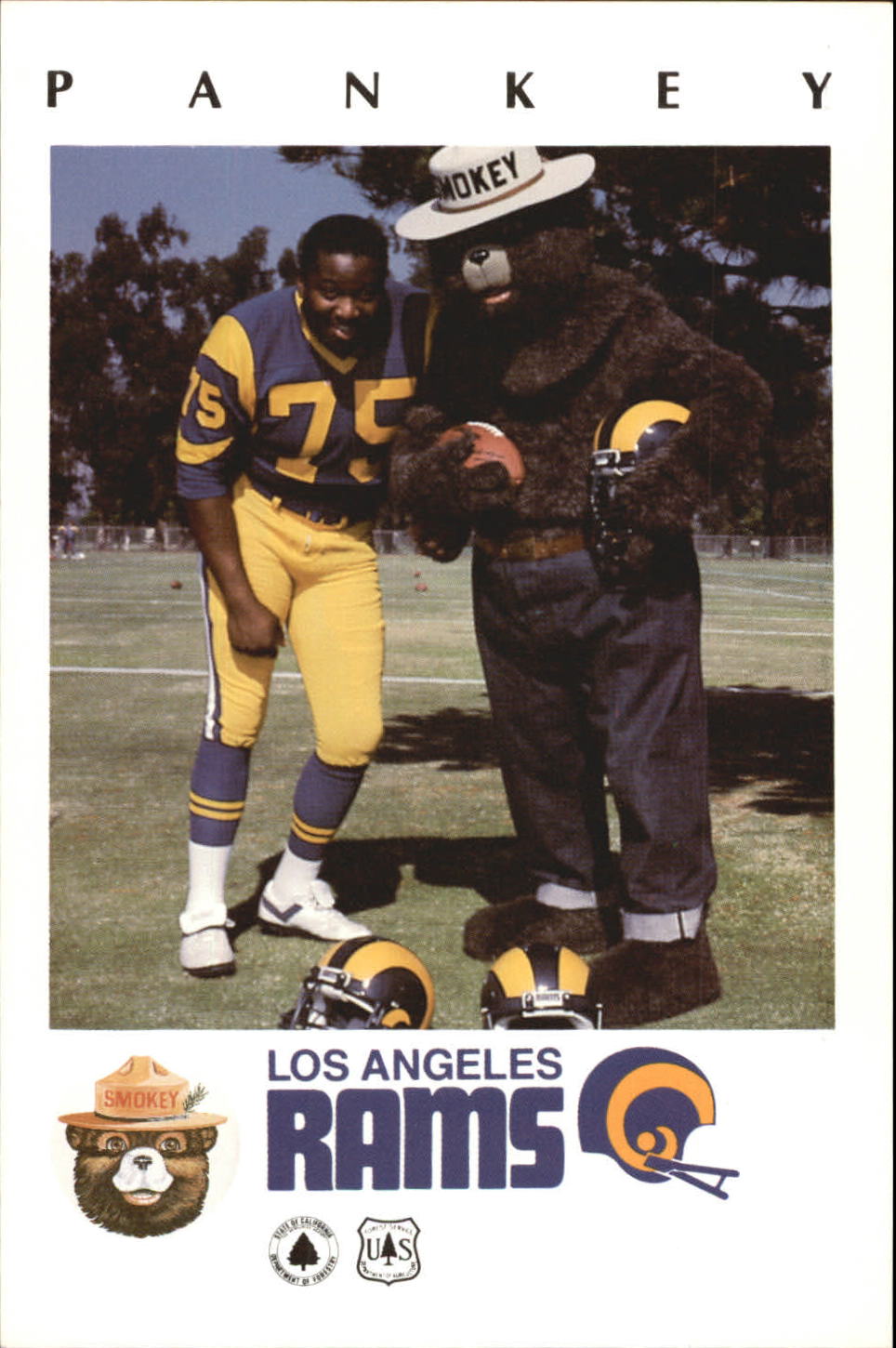 : 1990 Pro Set Football #172 Irv Pankey Los Angeles Rams :  Everything Else