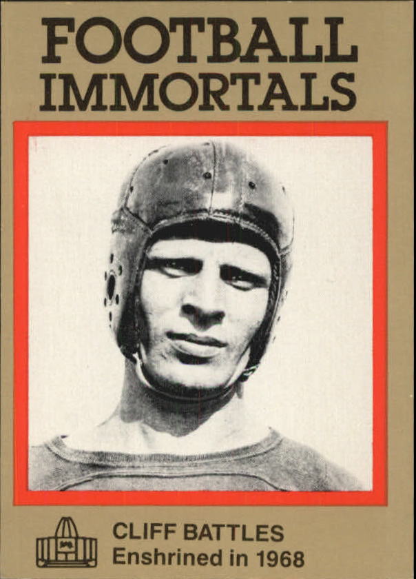 1985-88 Football Immortals #10 Cliff Battles