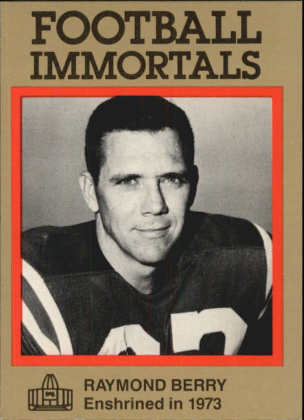 1985-88 Football Immortals #12 Raymond Berry