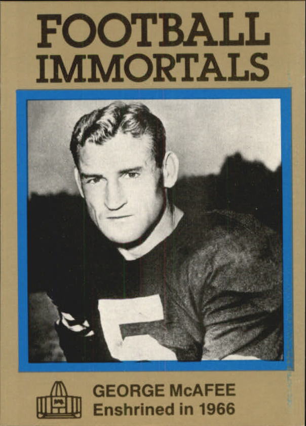 1985-88 Football Immortals #78 George McAfee - NM - Jim & Steve's ...