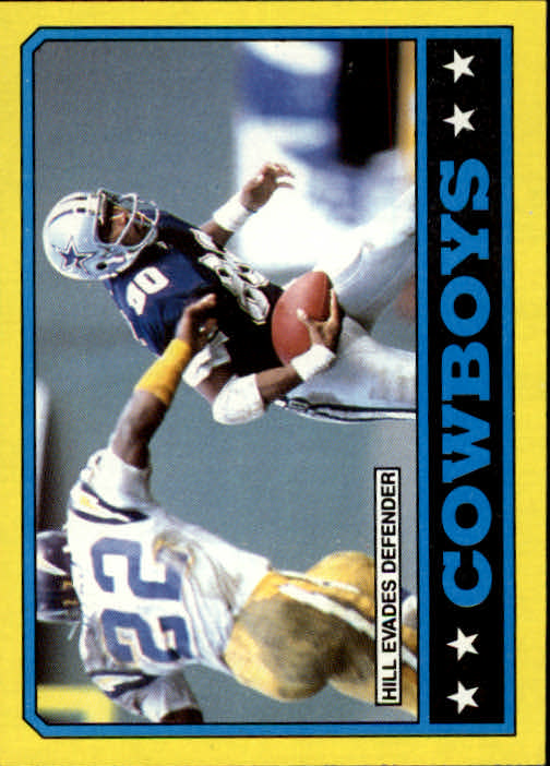 1986 Topps #124 Cowboys TL/(Tony Hill Evades Defender)
