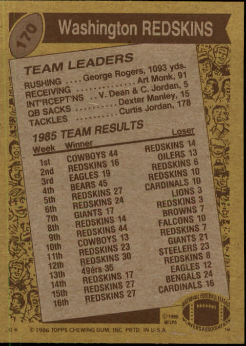 B3696- 1986 Topps Fb #S 101-200 Ca. Grad -du Pick- 15 + Gratis US Schiff - Bild 263 von 361