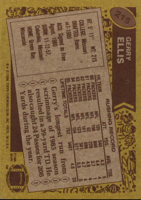 B3696- 1986 Topps FB #s 201-300 APPROXIMATE GRADE -You Pick- 15+ FREE US SHIP - Picture 73 of 445