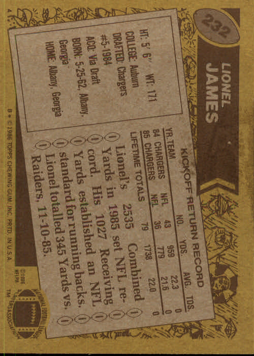 B3696- 1986 Topps FB #s 201-300 APPROXIMATE GRADE -You Pick- 15+ FREE US SHIP - Picture 145 of 445