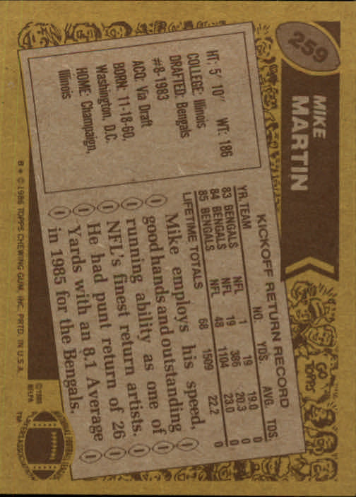 B3696- 1986 Topps FB #s 201-300 APPROXIMATE GRADE -You Pick- 15+ FREE US SHIP - Picture 257 of 445
