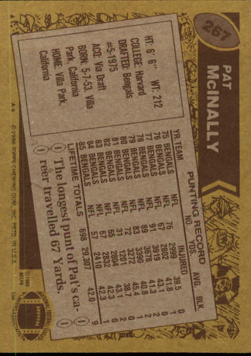 B3696- 1986 Topps FB #s 201-300 APPROXIMATE GRADE -You Pick- 15+ FREE US SHIP - Picture 299 of 445