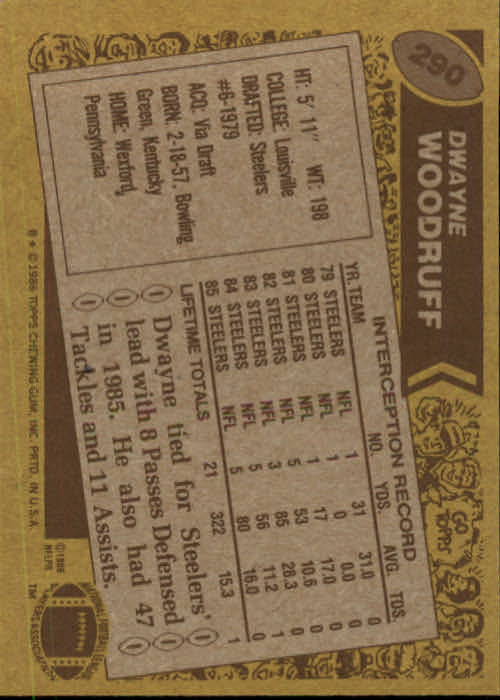 B3696- 1986 Topps FB #s 201-300 APPROXIMATE GRADE -You Pick- 15+ FREE US SHIP - Picture 411 of 445