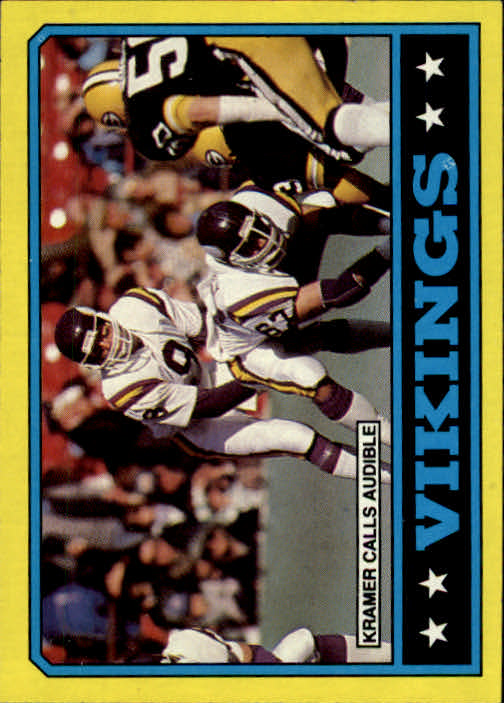 1986 Topps #292 Vikings TL/(Tommy Kramer Audible)
