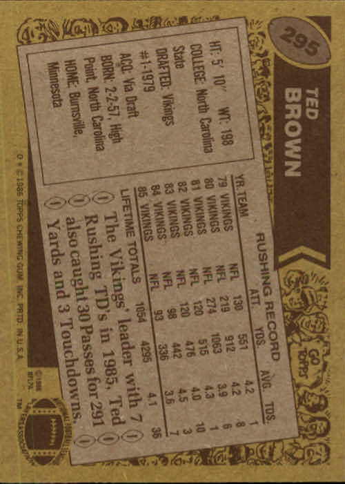B3696- 1986 Topps FB #s 201-300 APPROXIMATE GRADE -You Pick- 15+ FREE US SHIP - Picture 437 of 445