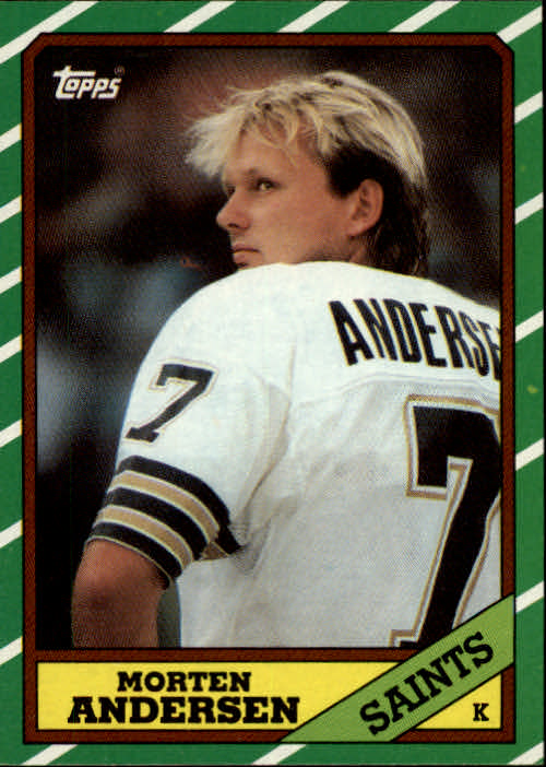 1986 Topps #344 Morten Andersen