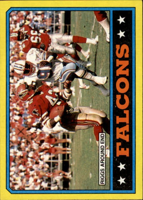 1986 Topps #360 Falcons TL/(Gerald Riggs Around End)