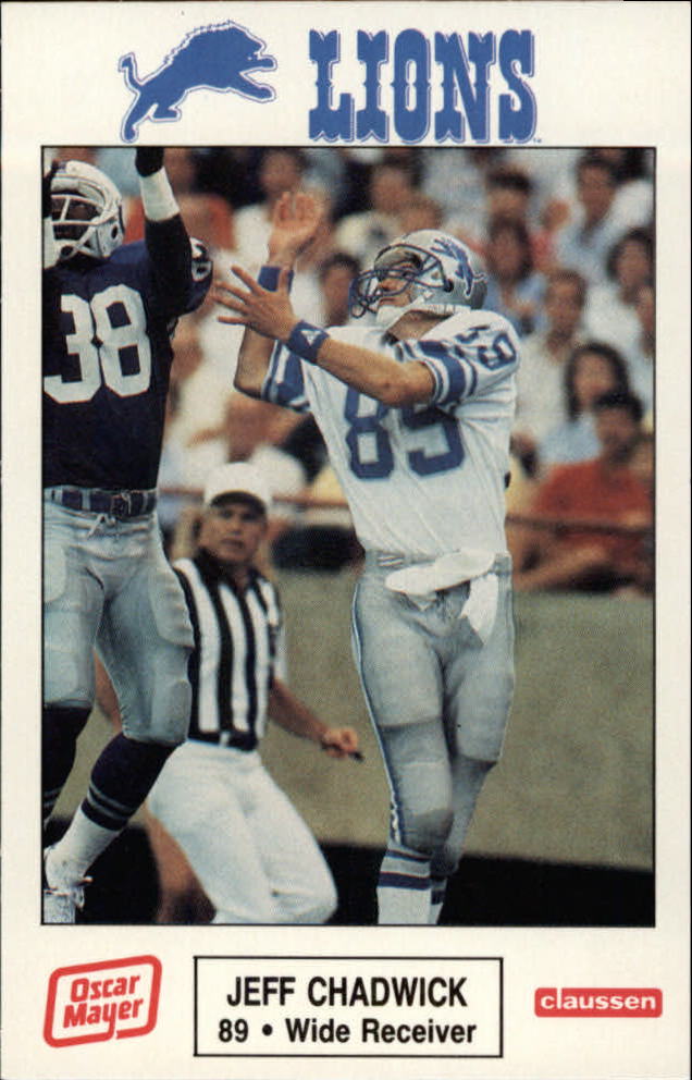 1986 Lions Police #11 Jeff Chadwick - NM-MT