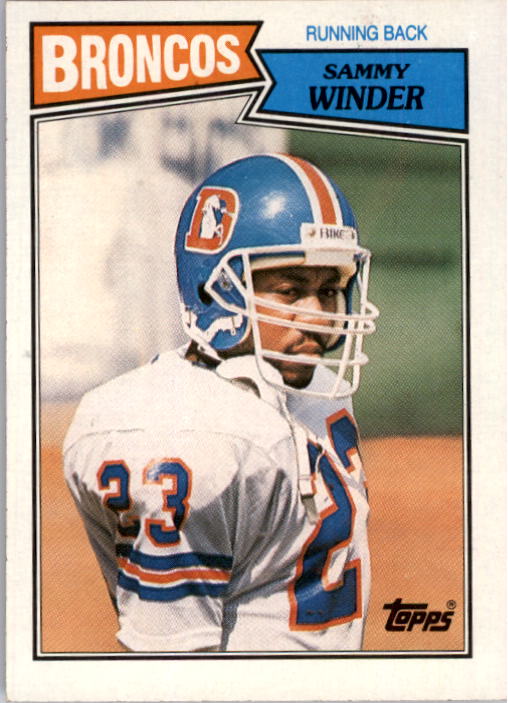 1987 Topps #33 Sammy Winder