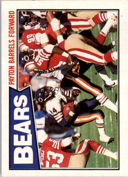 1987 Topps #43 Bears TL/(Walter Payton Barrels)