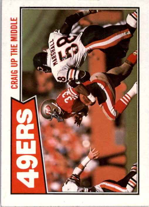 1987 Topps #111 49ers TL/(Roger Craig Up the Middle)