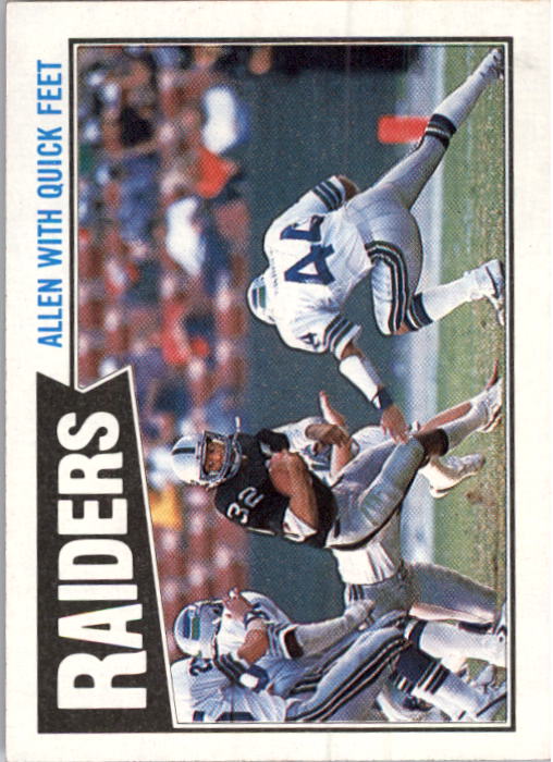 1987 Topps #213 Raiders TL/(Marcus Allen Quick Feet)