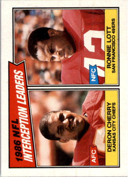 1987 Topps #231 Interception Leaders/Ronnie Lott/Deron Cherry