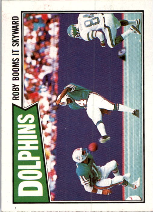 1987 Topps #232 Dolphins TL/(Reggie Roby Booms It)