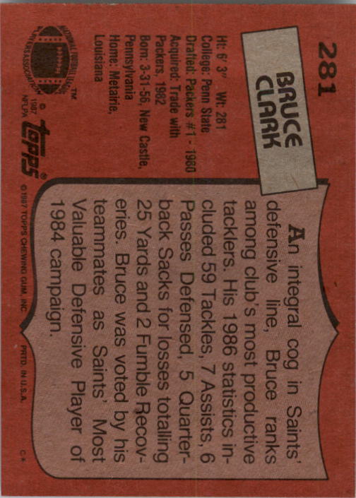 1987 Topps Football Singles - You Choose - Bild 323 von 467