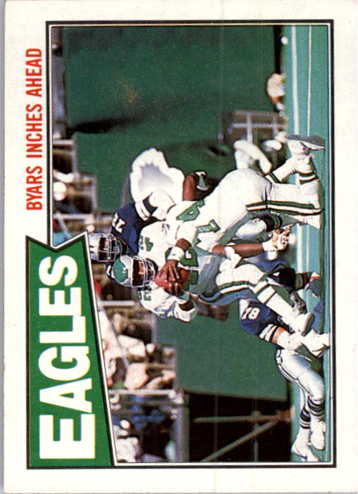1987 Topps #294 Eagles TL/(Keith Byars Inches Ahead)