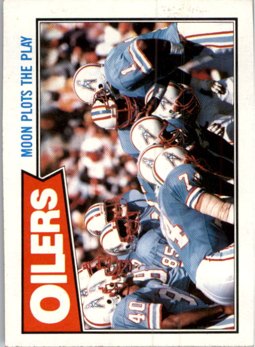 1987 Topps #306 Oilers TL/(Warren Moon Plots Play)