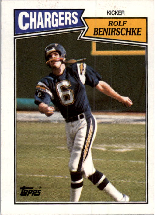 1987 Topps #345 Rolf Benirschke