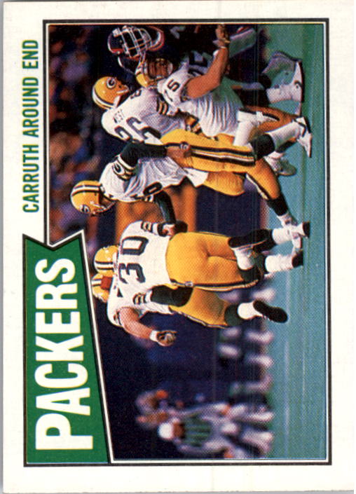 1987 Topps #350 Packers TL/(Paul Ott Carruth Around End)