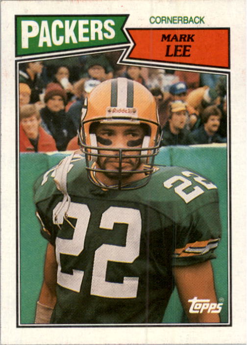 1987 Topps #359 Mark Lee UER/(Red flag, rest of/Packers have yellow)