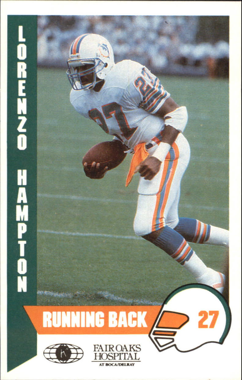 1987 Dolphins Police #16 Lorenzo Hampton - EX-MT