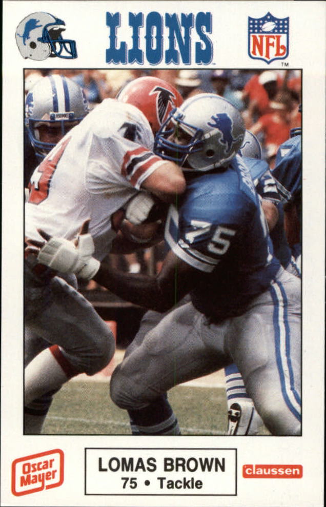 1987 Lions Police #12 Lomas Brown