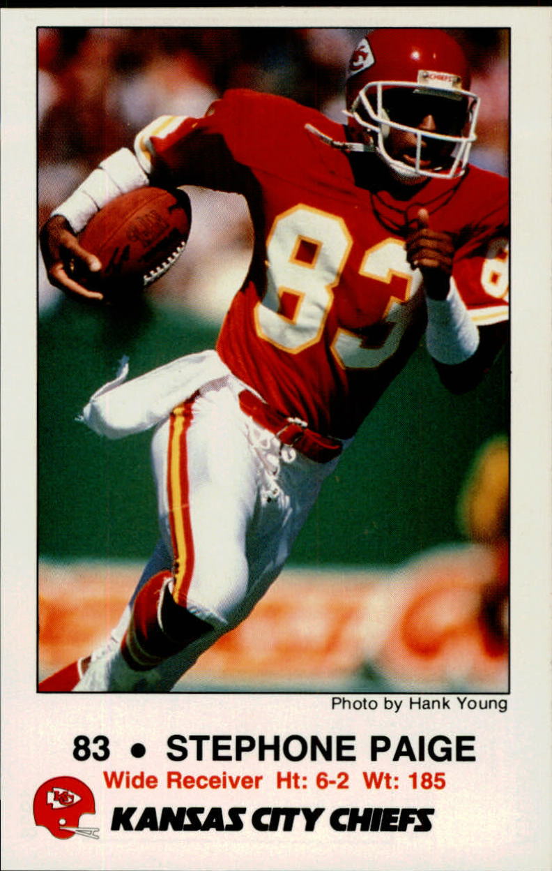 1988 Chiefs Police #10 Stephone Paige - NM-MT - Steve Taft | Beckett ...