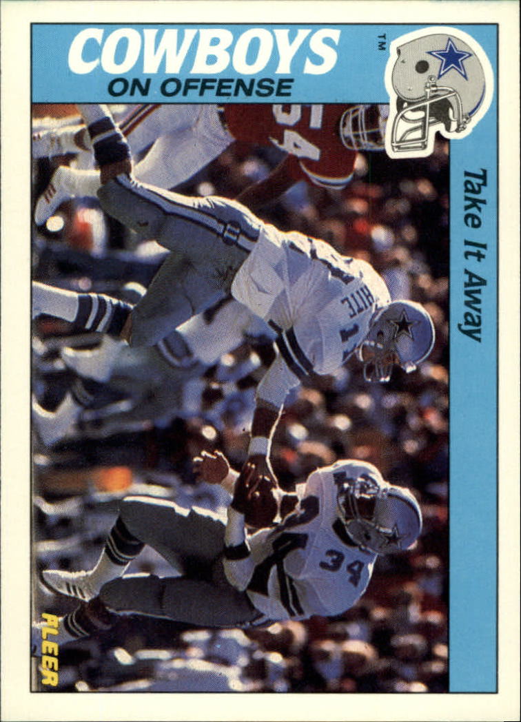 1988 Fleer Team Action #35 Dallas Cowboys Offense