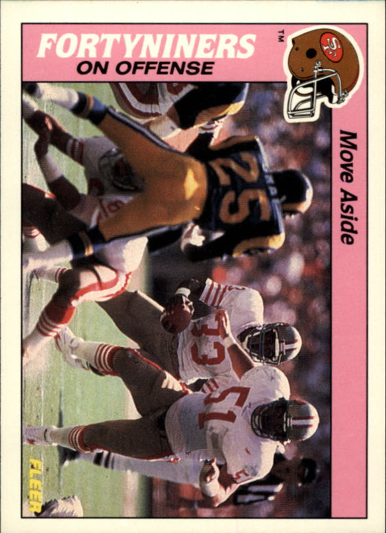 1988 Fleer Team Action #41 San Francisco 49ers Offense
