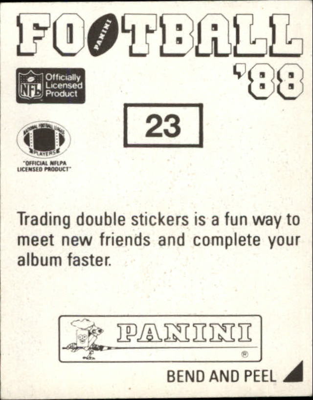 B2013- 1988 Panini Stickers Football Card #s 1-250 -You Pick- 15+ FREE US SHIP - Picture 9 of 63