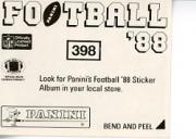 1988 Panini Stickers #406 Joe Montana back image