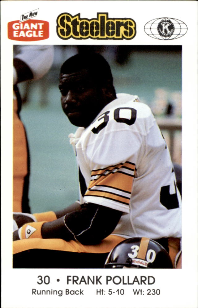 1988 Steelers Police 11 Frank Pollard NMMT Steve Taft Beckett