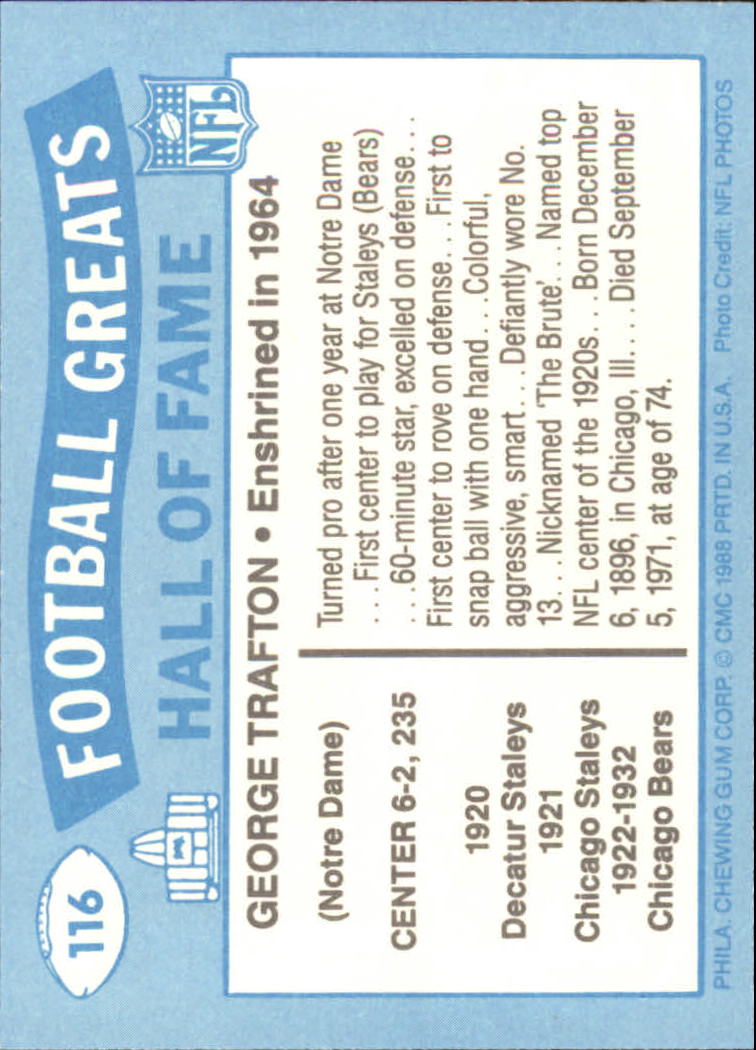 B3493- 1988 Swell Greats Football Card #'s 1-144 -You Pick- 15+ FREE US SHIP - Picture 117 of 149