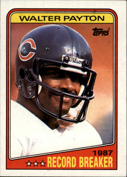 1988 Topps #5 Walter Payton RB/Most Rushing/Touchdowns: Career