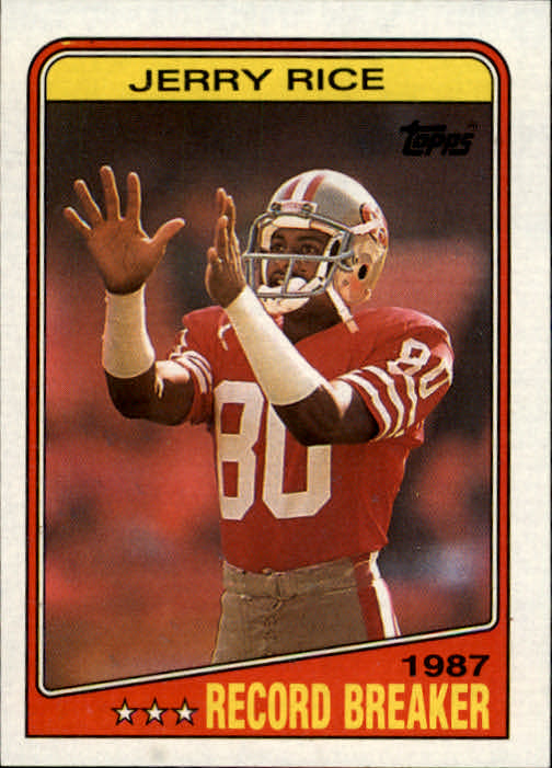 1988 Topps #6 Jerry Rice RB/Most Touchdown/Receptions: Season
