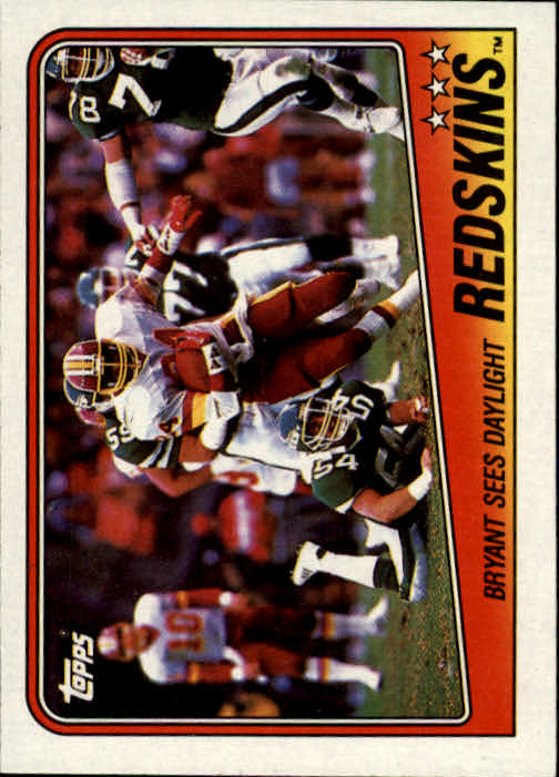 1988 Topps #1 Super Bowl XXII/Redskins 42,/Broncos 10/(Redskins