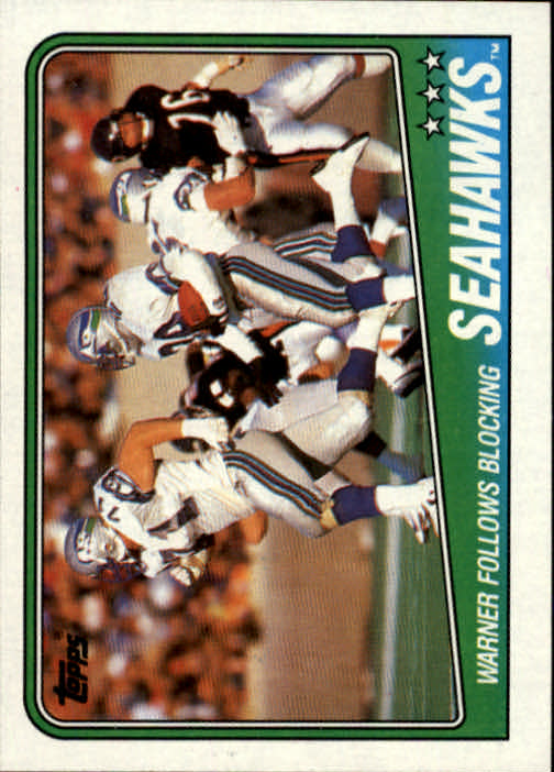 1988 Topps #130 Seahawks TL/(Curt Warner Follows Blocking)