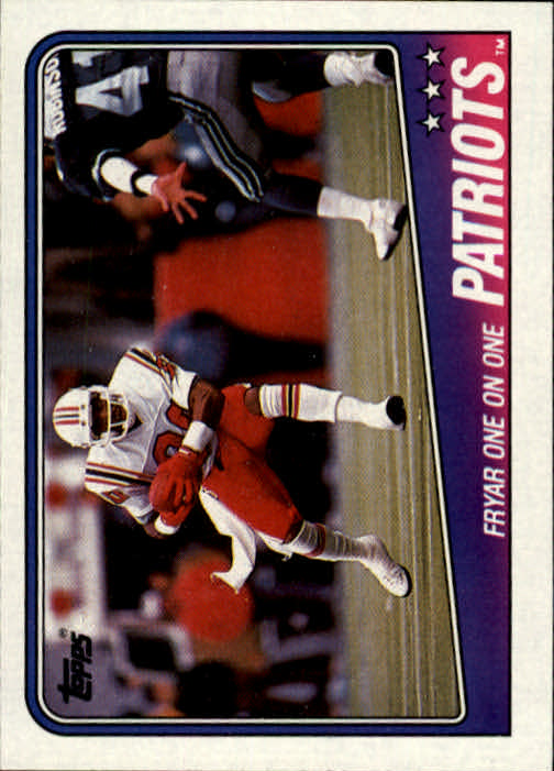 1988 Topps #175 Patriots TL/(Irving Fryar One on One)