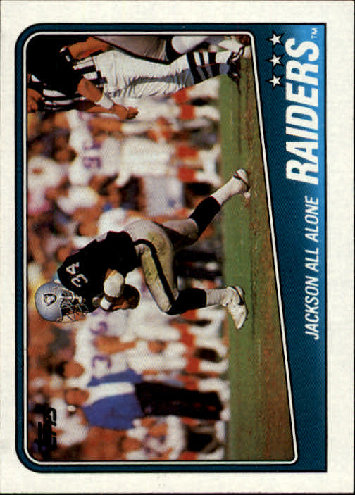  1988 Topps Football #327 Bo Jackson RC Rookie Card Los