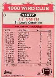 1988 Topps Football "1000 Yard Club" Insert Cards - Picture 7 of 55
